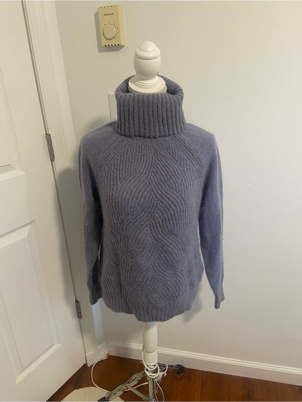 Rebecca Taylor lilac mohair alpaca turtleneck sweater small